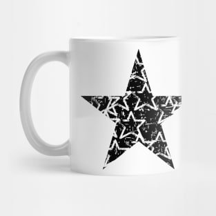 Distressed Black Stars Mug